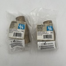 NEW!! 2 Pack EverBilt 3/4" FIP Threaded Brass Swing Check Valve - 240-2-34-EB
