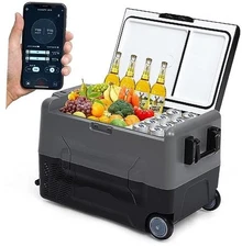 Car Refrigerator 12/24Volt DC, Portable Freezer, RV Car Fridge APP Control, 37 