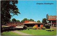 c1960s LONGVIEW, Washington Postcard TOWN CHALET MOTOR HOTEL / Unused