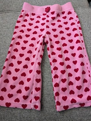 Gap Baby Girl Size 12-18 Months Jennifers body heart print velor pants rare 