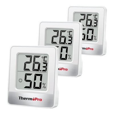 ThermoPro TP49W-3 digitales Mini Thermo-Hygrometer Thermometer innen
