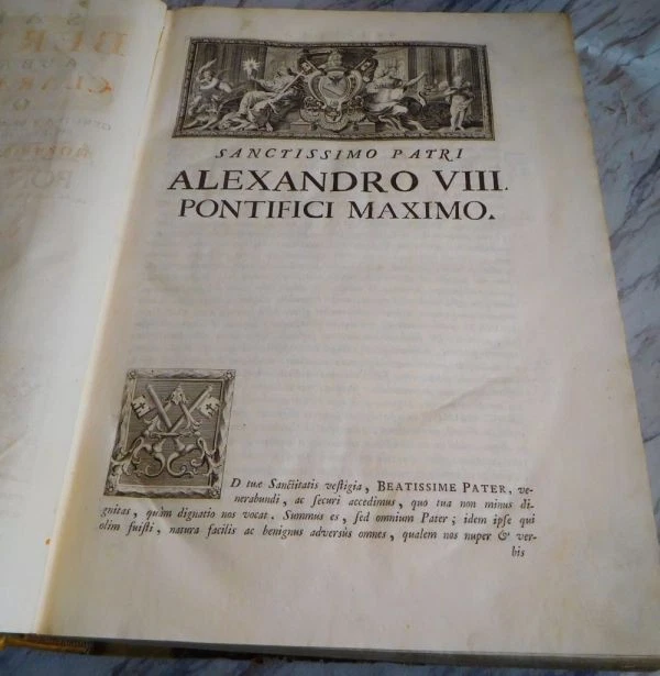 1750 Venice Sancti Bernardi Opera Omnia 3 vols in 2 Folio Mabillon Notes Latin - Image 4 of 4