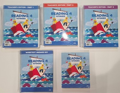 BJU Press READING 4 Voyages: Complete Teacher's Edition, Worktext Key & Student