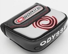 Odyssey O Works Magnetic Putter Headcover Black/Red/Silver, Square Mallet Golf