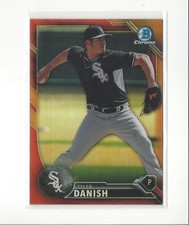 2016 Bowman Chrome Prospects Orange Refractor #BCP117 Tyler Danish White Sox /25