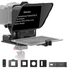 Desview P8 Universal Teleprompter for Smartphone Camera, DSLR Webcam Tablet u...