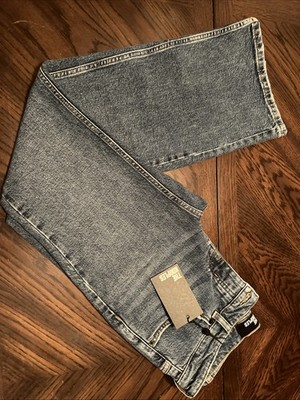 NWT The Kooples Jeans Womens Cotton Denim Button Fly Boot Cut Jeans Blue Size 26