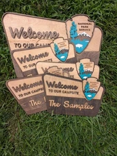 Personalized National Park Service Sign | Home or Camping Welcome Sign