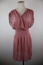 LIU JO VESTITO ABITO MANICA CORTA DONNA M WOMAN CASUAL VINTAGE DRESS VISCOSA