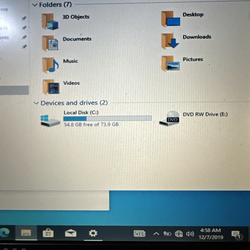 Laptop Dell D630 2,2 GHz 2 GB Windows 10 Pro 80 GB HD sin batería Foto 3 de 4