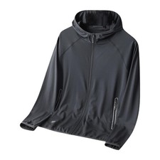 Sonnenschutzjacke f&uuml;r Herren, k&uuml;hlende, atmungsaktive Kapuzenjacke mit