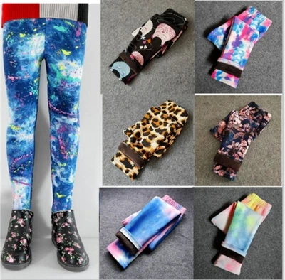 Winterleggings Warm Mädchen Leggins Winter Hose Thermo Kinder Strumpfhose 98-146 - Bild 1 von 4