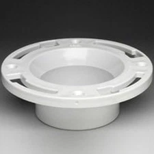 43506 3 In. ABS Closet Flange with Plastic Ring and Test Cap
