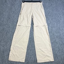Columbia Kids Large 14/16 Omni-Shade Convertible Hiking Pants Tan AB0047