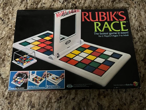 Vintage 1982 Rubik’s Race Board Game Ideal Complete w/ Box And Instructions