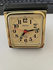 Vintage Spartus Press Travel Clock