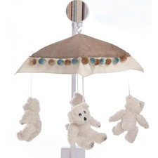 Glenna Jean Baby Musical Mobile-White Teddy Bears/Coordinates w/Preston. New 