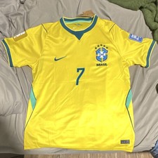 Nike Brazil National Team Vini Jr. #7 Soccer Jersey, Fan version Size Large