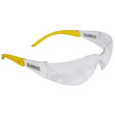 DeWalt Protector Safety Glasses, Clear/Yellow Frame, Clear Lens DPG54-1D
