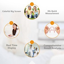 ⁺ PC-180B0 Portable ECG Monitor Handheld LCD Heart Rate Tracker Home