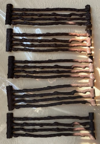 Vintage Marx Western Play Set Brown Split Rail Fence 6 1/4"  x 2" - 5 Pieces