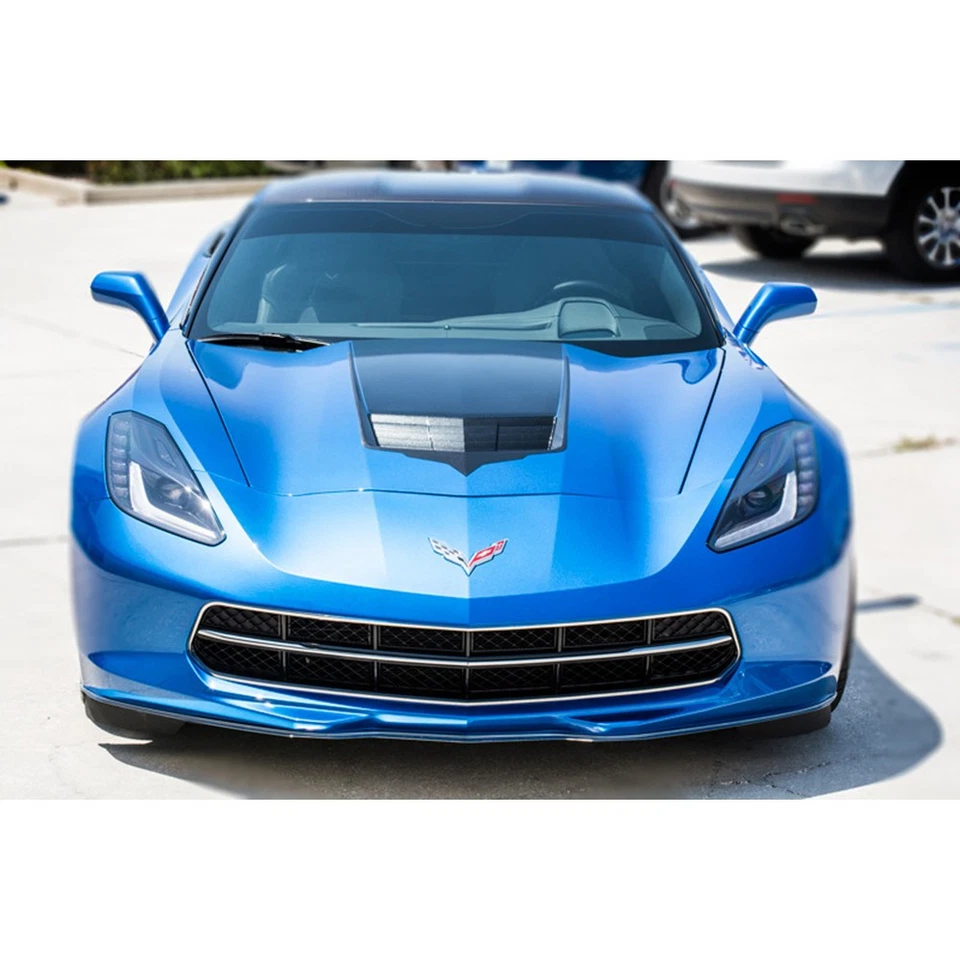 ACC Hood Vent Graphic Black Trim fits 2014-19 Chevy Corvette-Vinyl/Carbon Fiber - Image 3 of 4