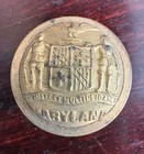 Rare Post-Civil War MD State Seal Buttons on Original"'Confederate" Card — photo 4