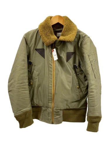 RHUDE RUDE GALLERY GIACCA MILITARE RIBELLE NERA BOA S COTONE kaki usata