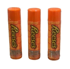 TASTE BEAUTY 3pc Set Lip Balms REESE'S Peanut Butter & Chocolate Candy (sealed)