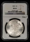 1888 $1 Morgan Silver Dollar - Frosty Coin - NGC MS 64 - SKU-X6805