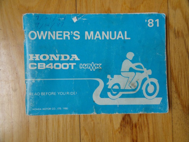 Honda cb400 manual