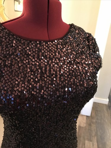 Vestido formal para mujer 8 por SLNY púrpura - Imagen 4 de 5