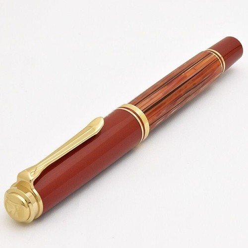 Pelikan Fountain Pen Special Edition Souveraen600 Tortoiseshell Red M600 NEW - Picture 2 of 18
