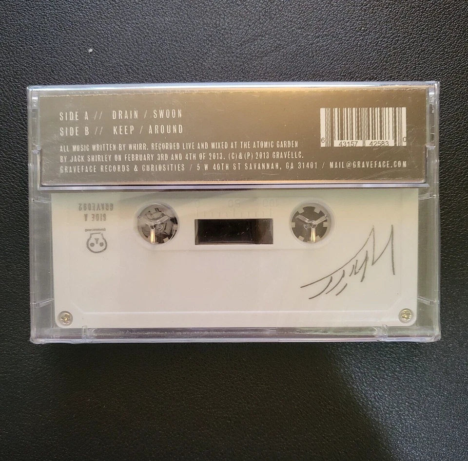 Whirr - Around EP Cassette 2013 Graveface 1st Press White Tape RARE New Sealed - Image 3 of 4