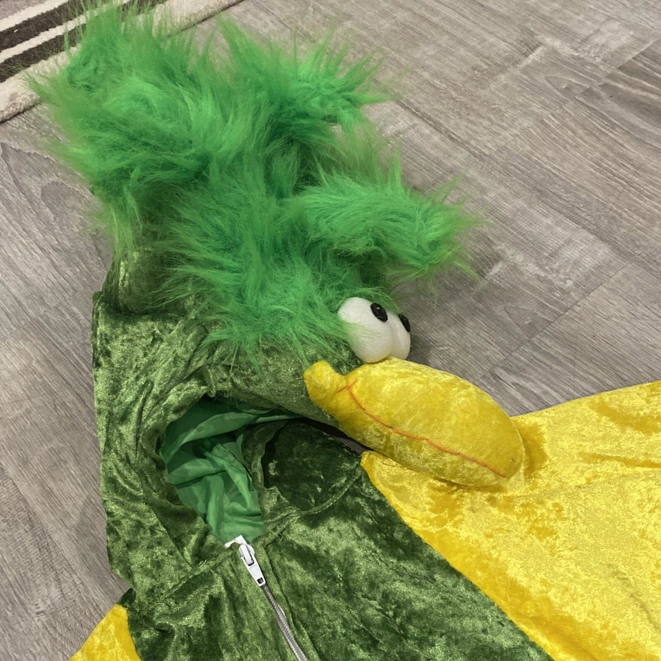 Celebración Halloween Gofy Pájaro Disfraz Verde Amarillo Niños Niñas Talla 2T ¡Limpio! Foto 2 de 4