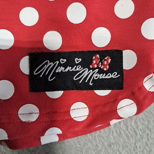 Disney Parks Minnie Mouse Girls Shorts Size Large Polka Dot Bow Red White Kids - Picture 3 of 6