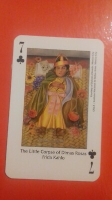 the little corpse of dimas rosas frida kahlo drawing painting playing card 