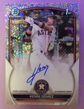 2023 Bowman Chrome KENNI GOMEZ SPECKLE REFRACTOR AUTO  /299 ASTROS #CPA-KG