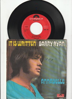 7 '' - Barry Ryan - it is written - 1971