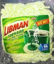 1 LIBMAN TORNADO SPIN MOP HEAD SYSTEM REFILL Deep Cleaning Microfiber NEW SEALED