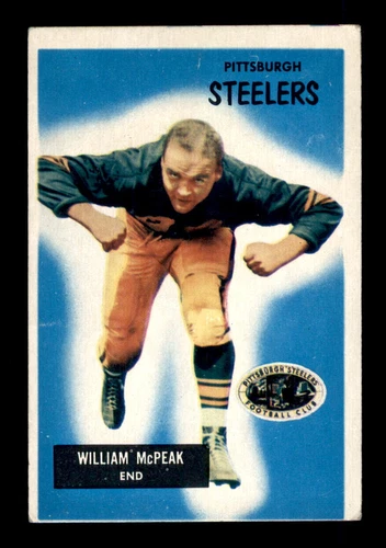 1955 Bowman Bill McPeak Rookie RC GD High Number #116 Football Card