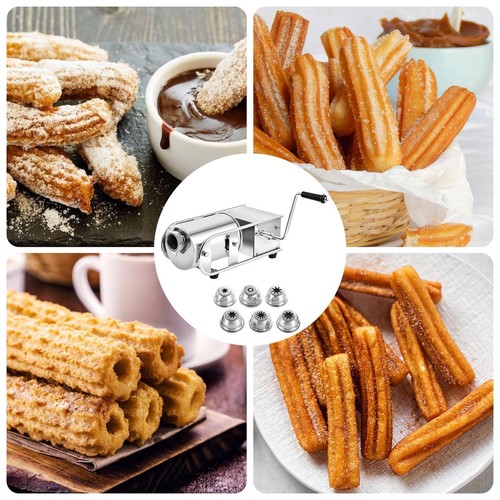 Commercial horizontal Manual Spanish Donuts Churrera Churros Maker Machine 5L - Picture 3 of 10