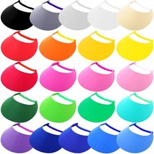22 Pcs Adjustable Sun Visors for Women Golf Tennis Sun Visor Hat Elastic Foam...