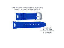 Authentic Invicta Coalition Forces 0672 Blue Silicone 30mm Watch Band