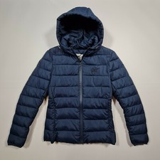 Hardcore Womens Jacket Navy Blue Xs Chelsea Full Zip Puffer Hooded
