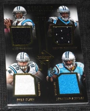 2014 PANINI LIMITED QUAD JERSEY/50 CAM NEWTON~GREG OLSEN~JONATHAN STEWART~KELVIN