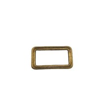 20 Pcs Metal Rectangle Ring Buckles 25x11mm for Bags Belts DIY Bronze Tone