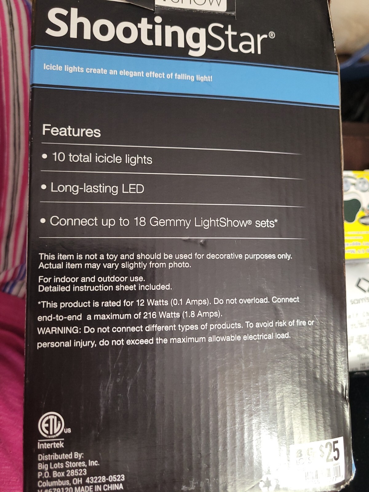 Gemmy LED Lightshow 10 White Shooting Star Icicle Lights New eBay