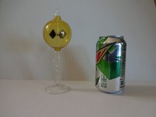 SOLAR RADIOMETER, CROOKES, LIGHTMILL - Yellow Globe, fancy Woven stem - MINI