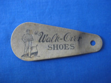 Vintage Advertising Shoe Horn "Walk-Over Shoes" Pressed Paper c.1920